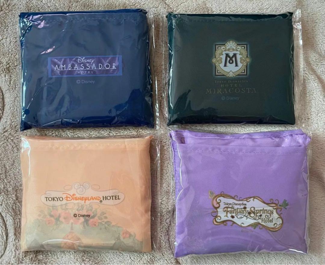 未開封】ディズニーホテル エコバッグ 4点セット （ミニー