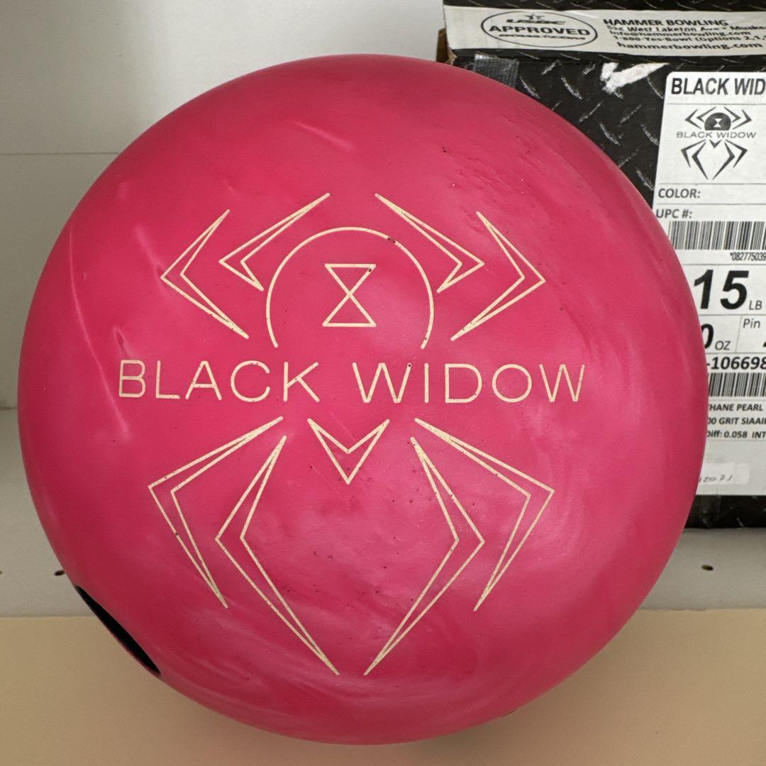 ブラックウィドー ウレタン ピンクパール 15ポンド 中古 箱有 ハンマー ブラックウィドー ウレタン ピンクパール 15ポンド 中古美品 箱