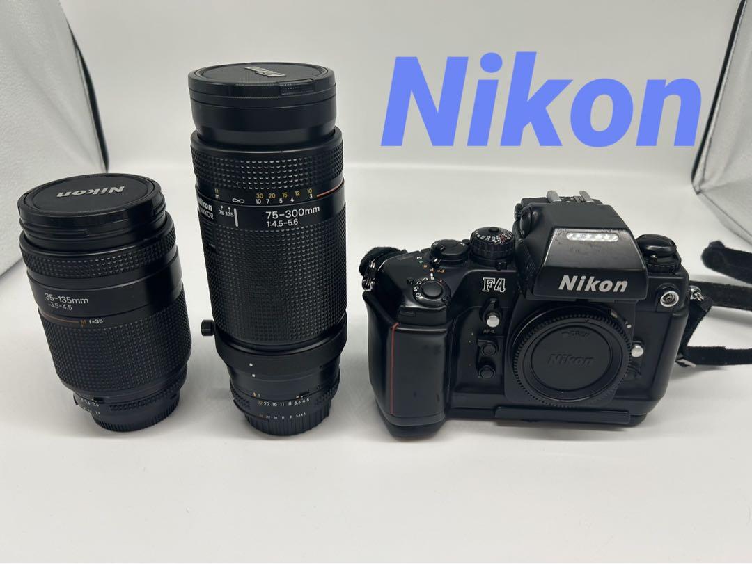 動作未確認Nikon F4 フィルム一眼レフカメラ レンズセット