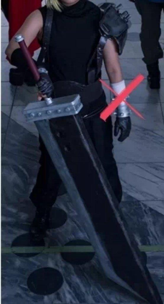 【LARDOO製】FF7　クラウド　XSサイズ　コスプレ衣装　E-9771★ FF7 ファイナルファンタジーVII クラウド・ストライフ FINAL