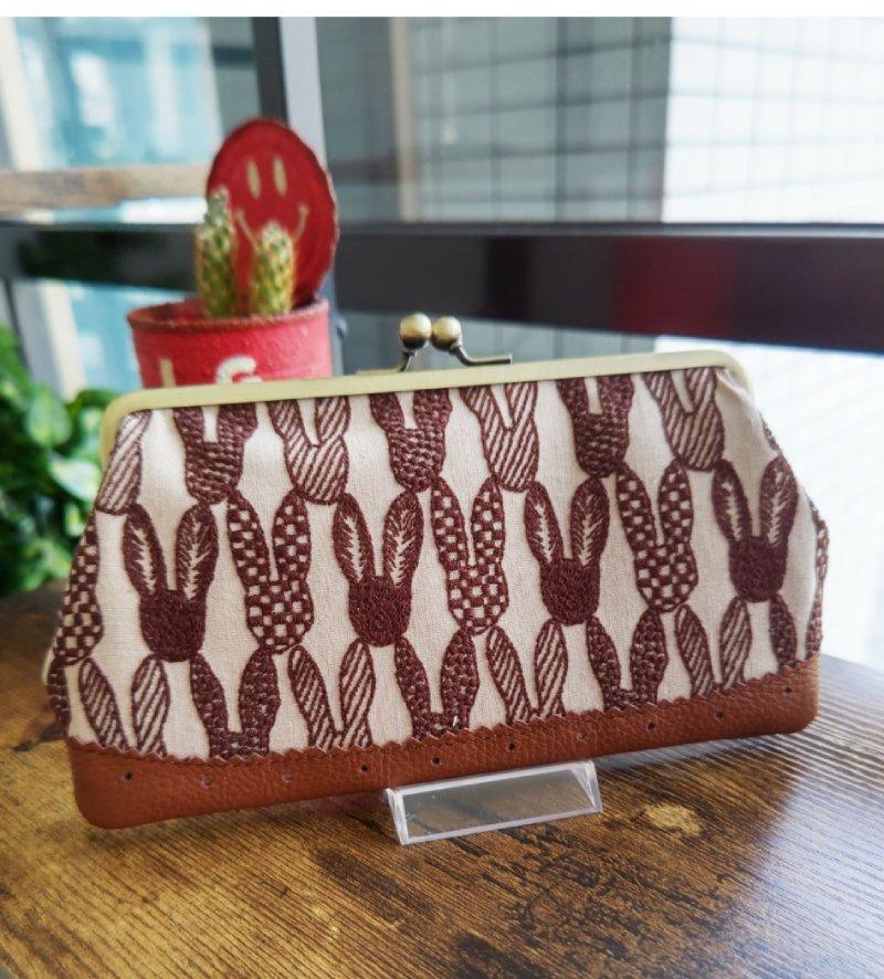 ミナペルホネン pomppia ポンピア 長財布 ハンドメイド ブルー
