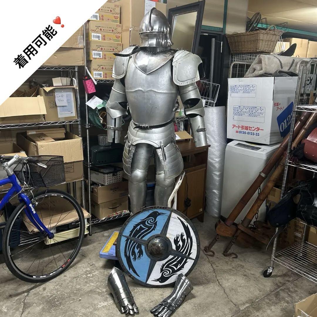 5038 西洋甲冑 プレートアーマー 等身大 コスプレ ディスプレイ 2025年最新】等身大 甲冑 西洋の人気アイテム - メルカリ
