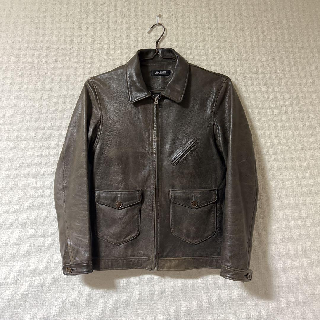 RUDE GALLERY シープスキンシングルライダースジャケット RUDE GALLERY シープスキンシングルライダースジャケット