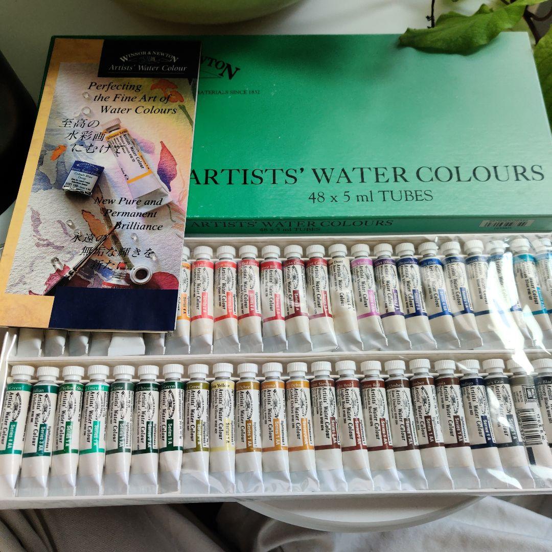 WINSOR & NEWTON 水彩絵具 48色セット 楽天市場】ウィンザー&ニュートン 水彩絵具 48色の通販