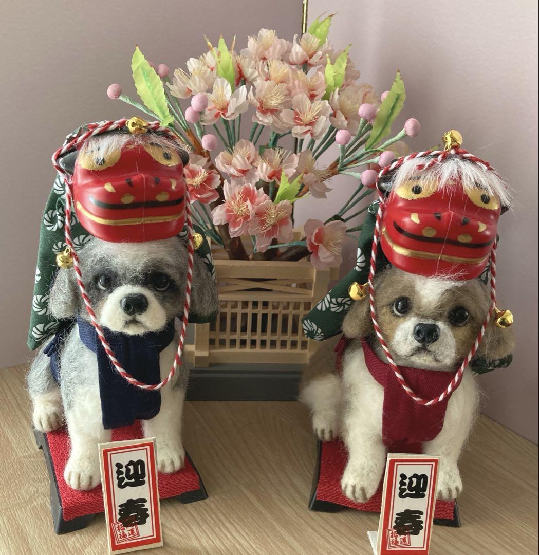 ♡すもも♡ページ 羊毛フェルト シーズー 可愛いお部屋 ピンク系 ♡すもも♡様専用ページ 羊毛フェルト シーズー 可愛いお部屋