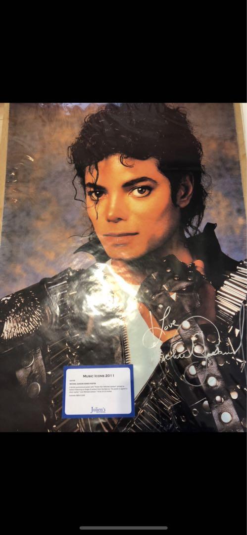 Michael Jackson 直筆サイン入りポスター （ジェシー・ポール