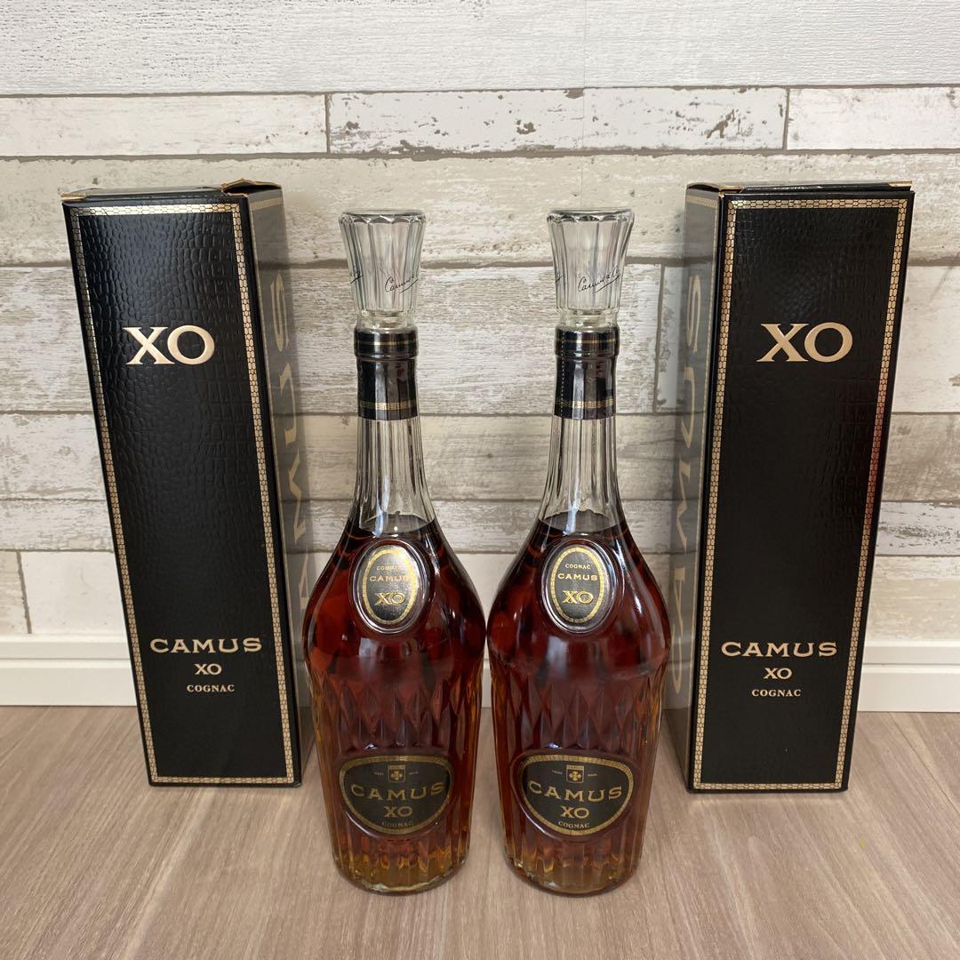 CAMUS　カミュ　ナポレオン　CAMUS　カミュ　XO　2本セット　未開栓 CAMUS 2本 カミュ ナポレオン ブック 白 XO ロングネック