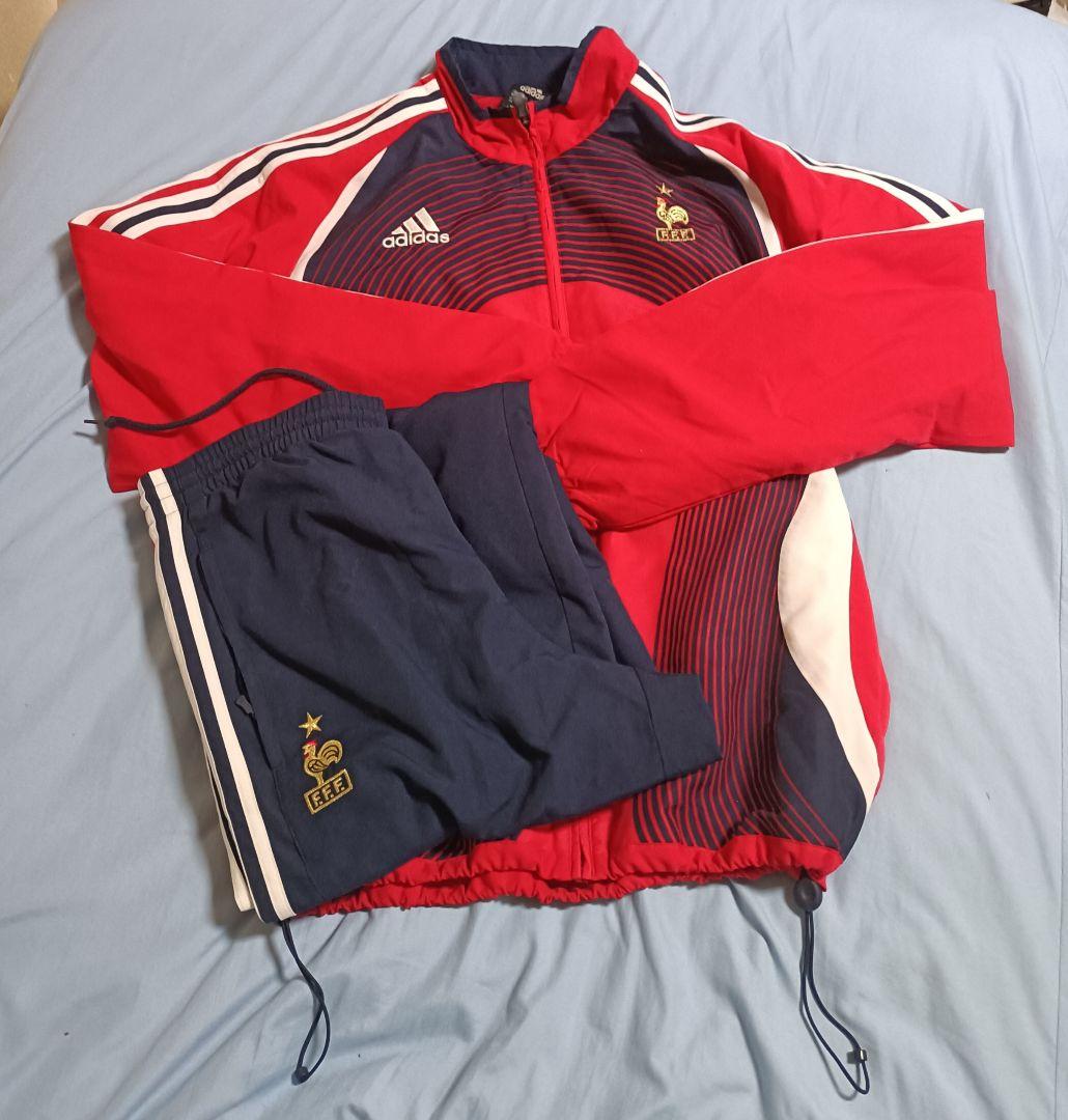【上下セット】90's adidas ナイロンジャケット ナイロンパンツ adidas パンツ レトロ トラックパンツ（ジャージ） / ナイロン