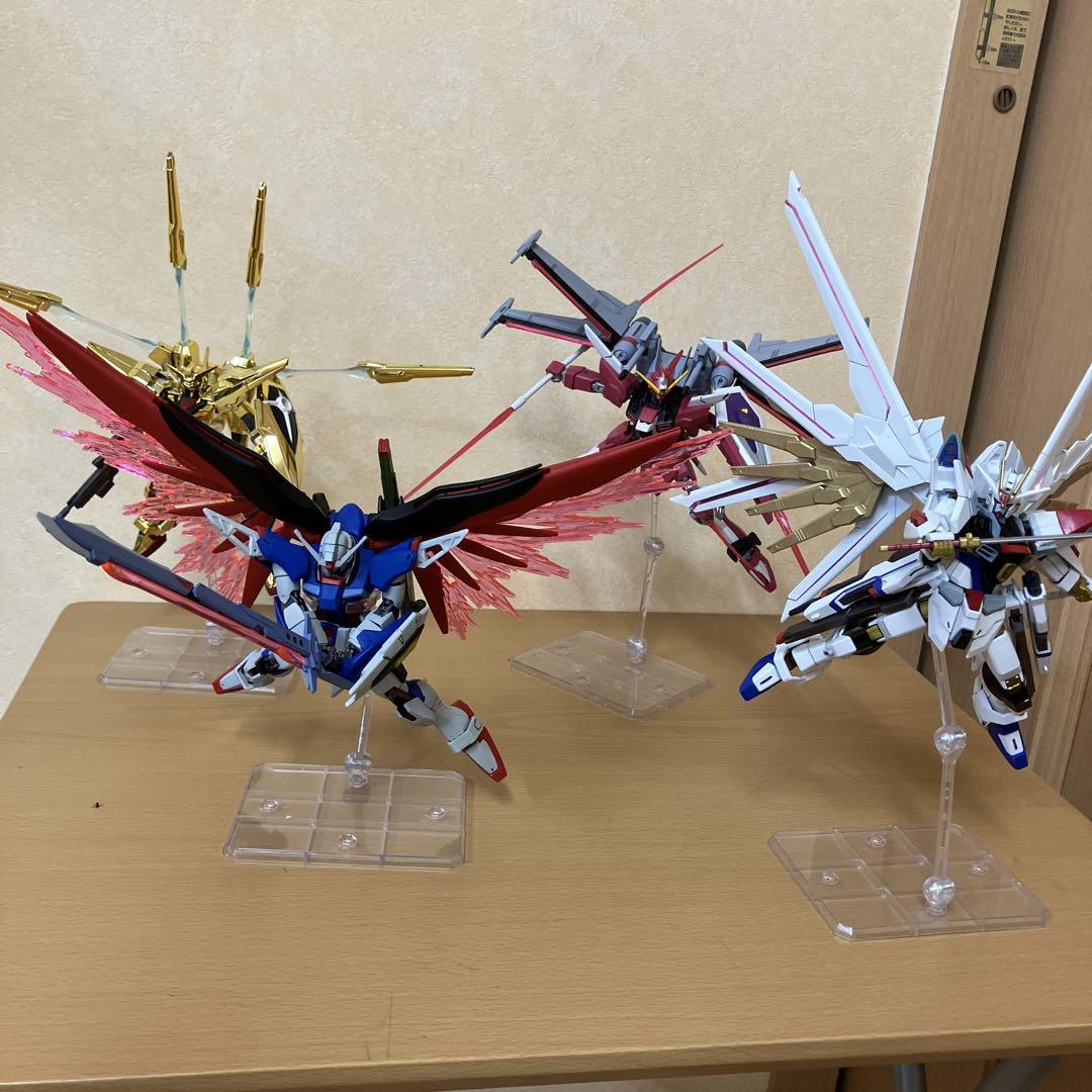 訳有りジャンク品1/144ガンプラ4体➕1／100イージス 訳有りジャンク品1/144ガンプラ4体➕1／100イージス （SD