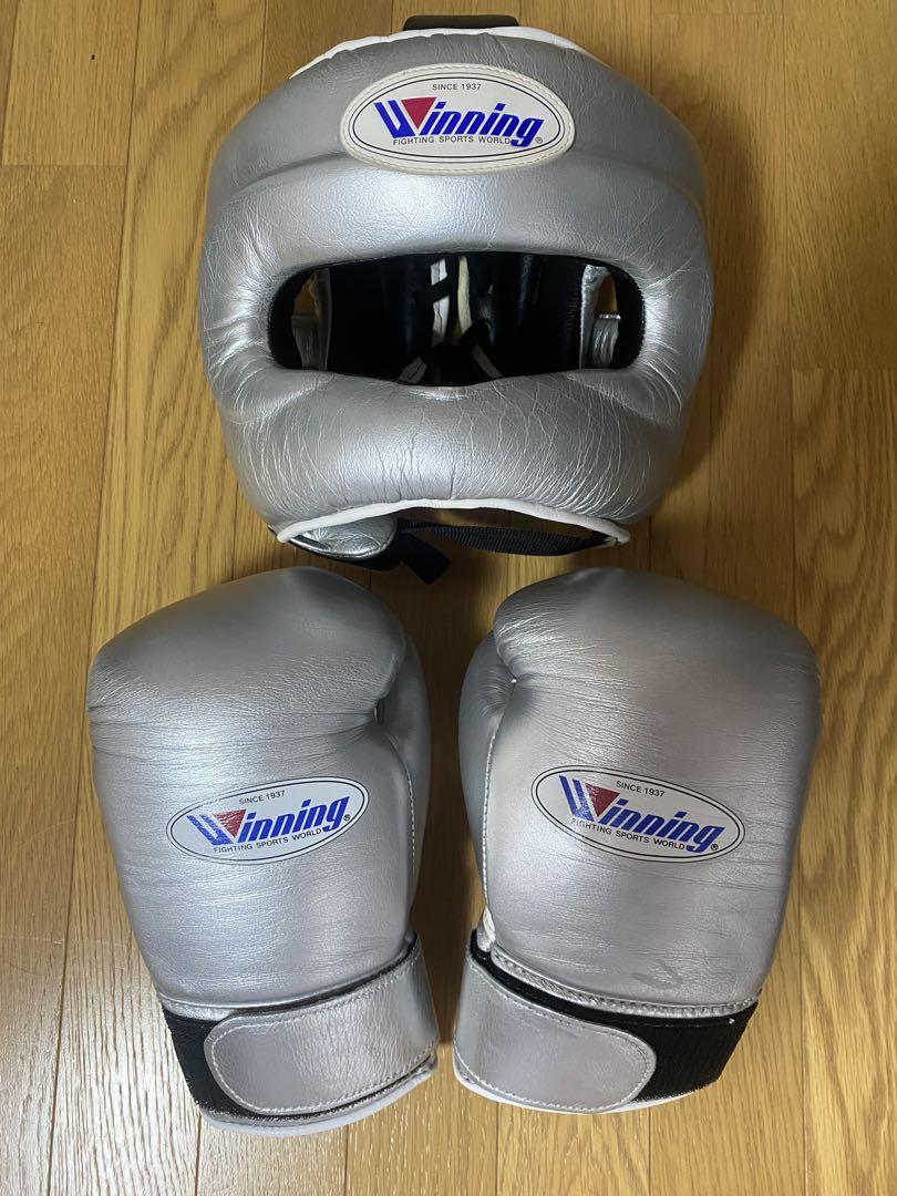 winning 8オンスグローブ Mサイズフルフェイスヘッドギア（美品