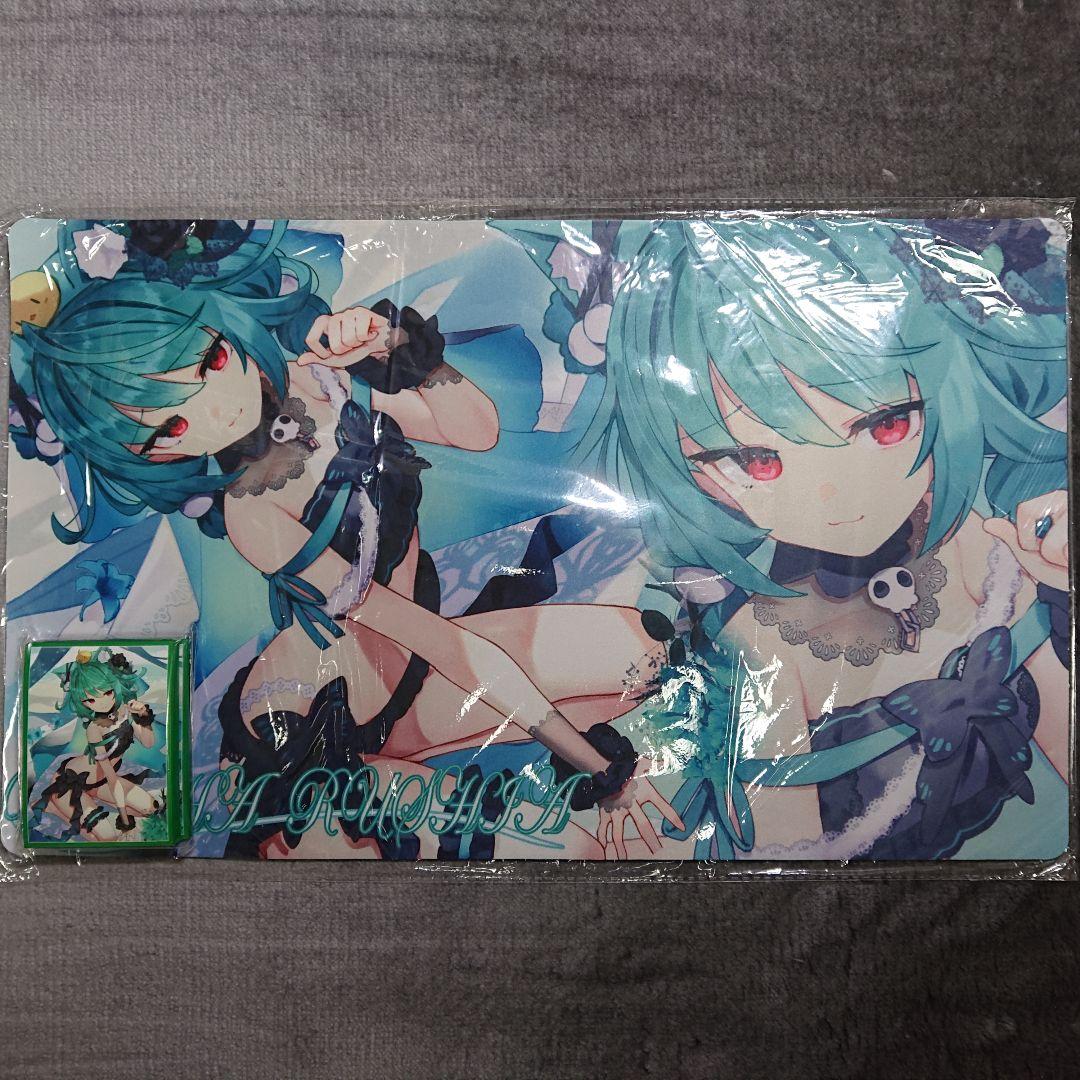 α1 ホロライブ 猫耳&水着 潤羽るしあ スリーブ&プレイマット