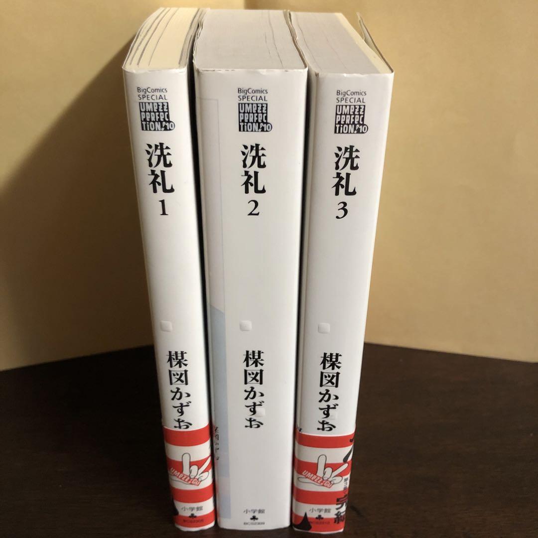 洗礼 全巻セット 楳図かずお パーフェクション（洗礼 全3冊揃
