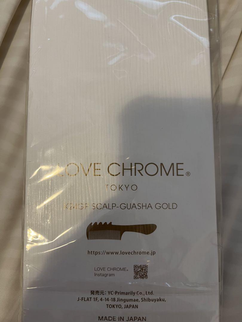 ラブクロム ゴールド 新品、未開封 LOVECHROME ラブクロム 公式 (R)K24GPツキ ゴールド 美髪コーム