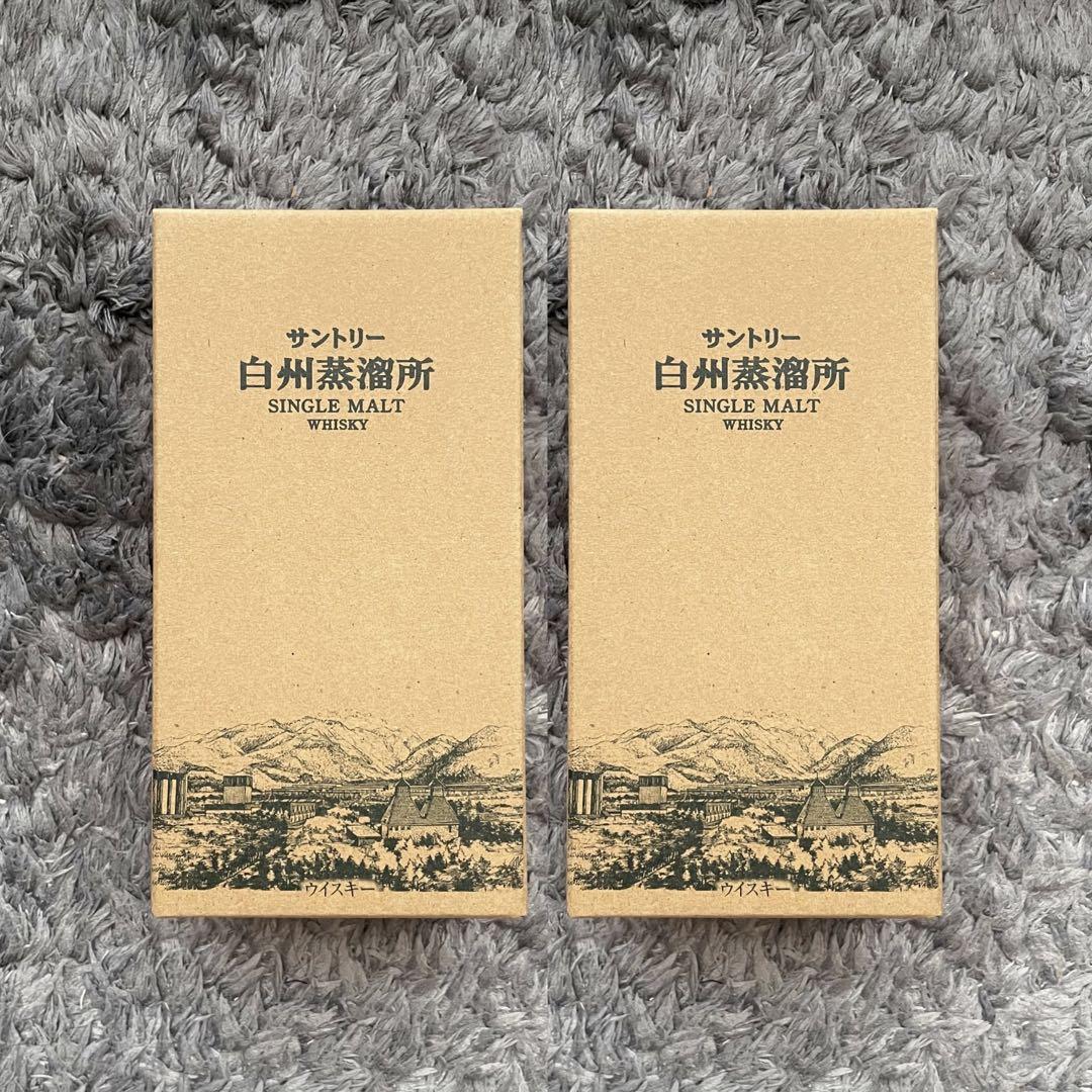 サントリー 白州蒸溜所 SINGLE MALT WHISKY 300ml 2本 サントリー山崎・白州蒸溜所 （シングルモルト 限定）300ml 2本