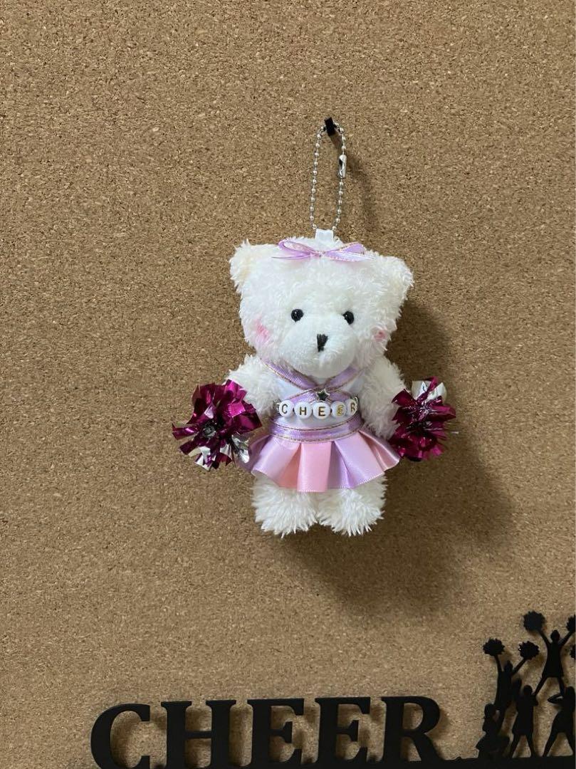 ゆめページ♡チアミニポンくまさん ✴︎チアくまちゃん✴︎ ハンドメイド （チア♡ミニポンくまさん