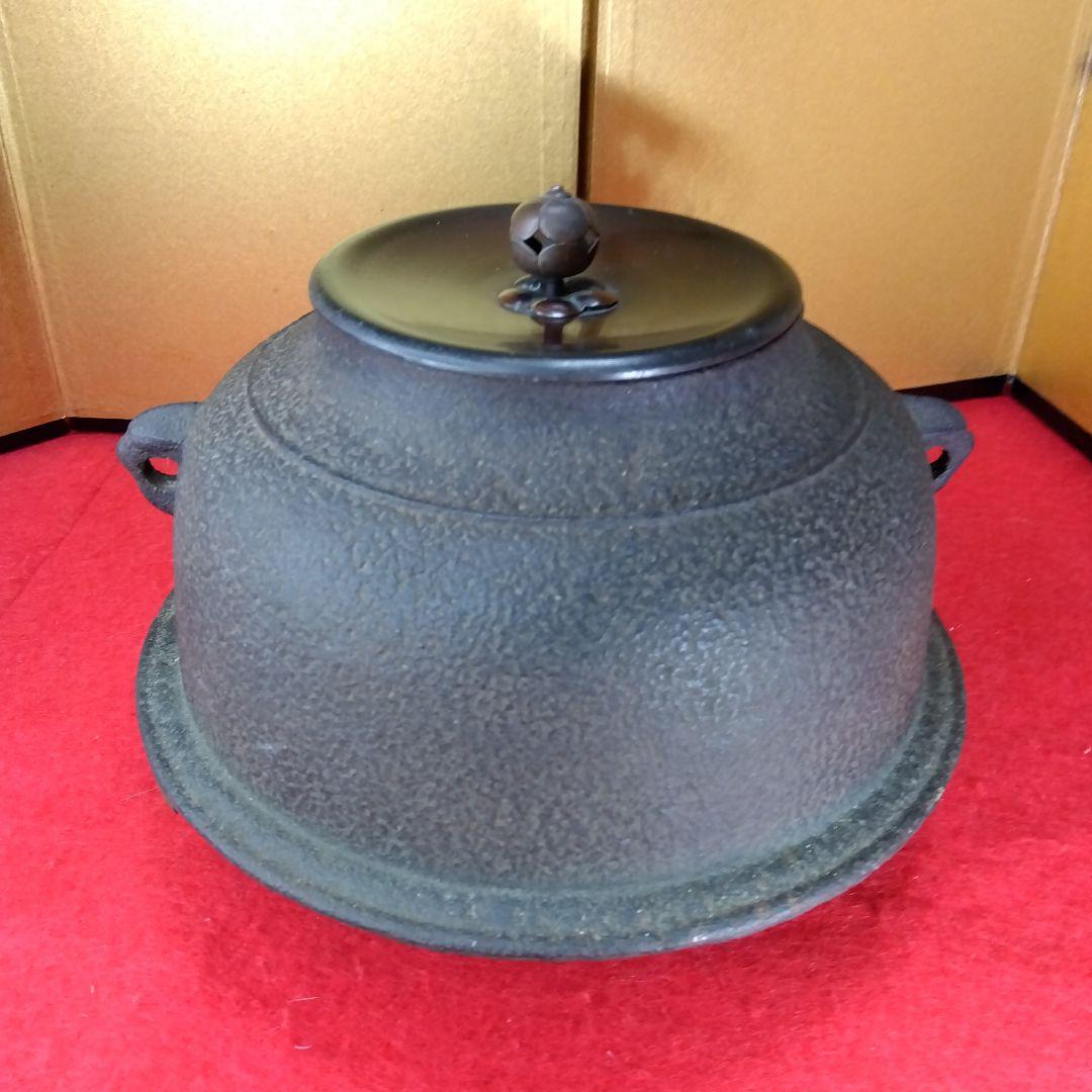 茶釜 純銅製建水 （通販販売【茶道具】 建水 唐銅 帯七宝 *金谷