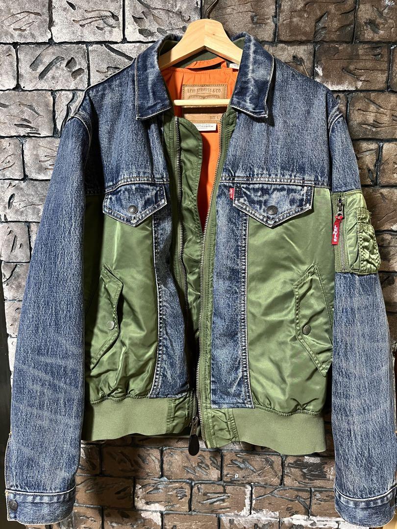 ☆Levisリーバイス MA-1 HYBRID TRUCKER JACKET ☆（新品】S（M
