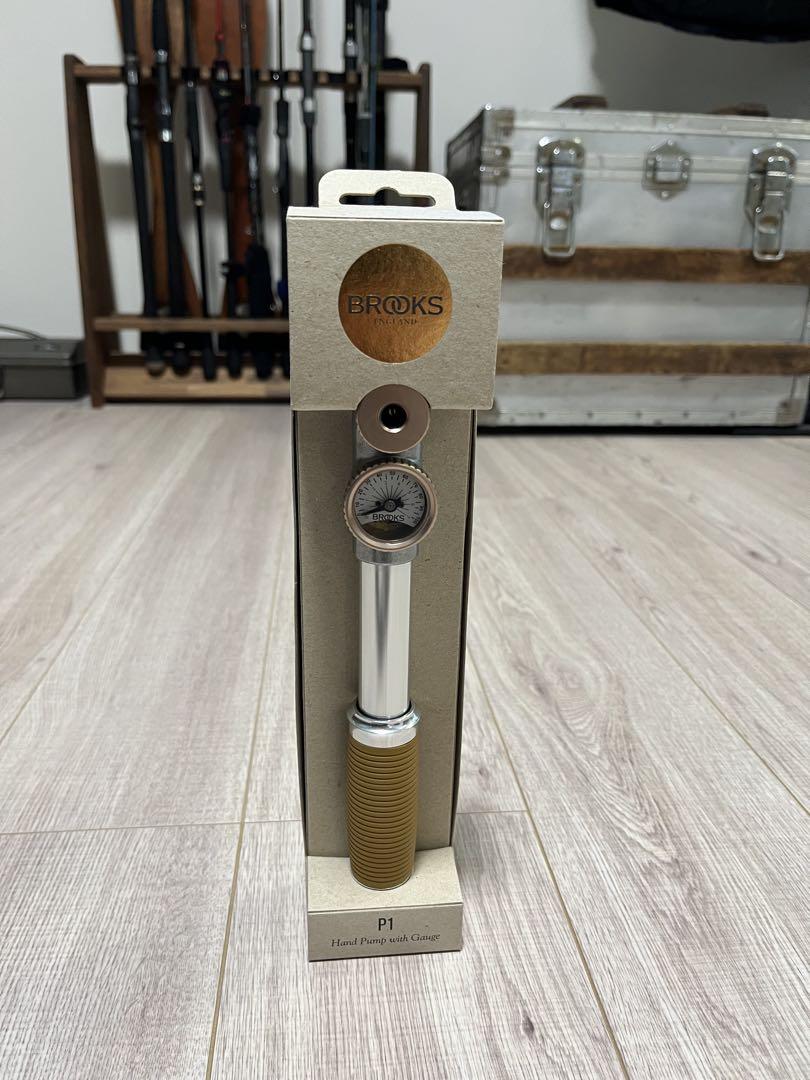 BROOKS (ブルックス)P1 ハンドポンプ 圧力計付き BROOKS P1 携帯ポンプ 圧力ゲージ付き ハンドポンプ（BROOKS