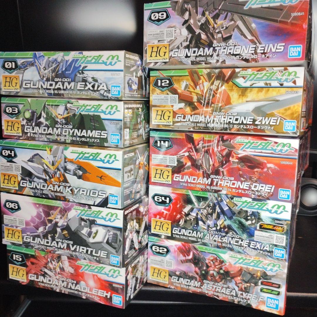 未開封新品 HG ガンダムOO ファーストシーズン 登場機体 合計10