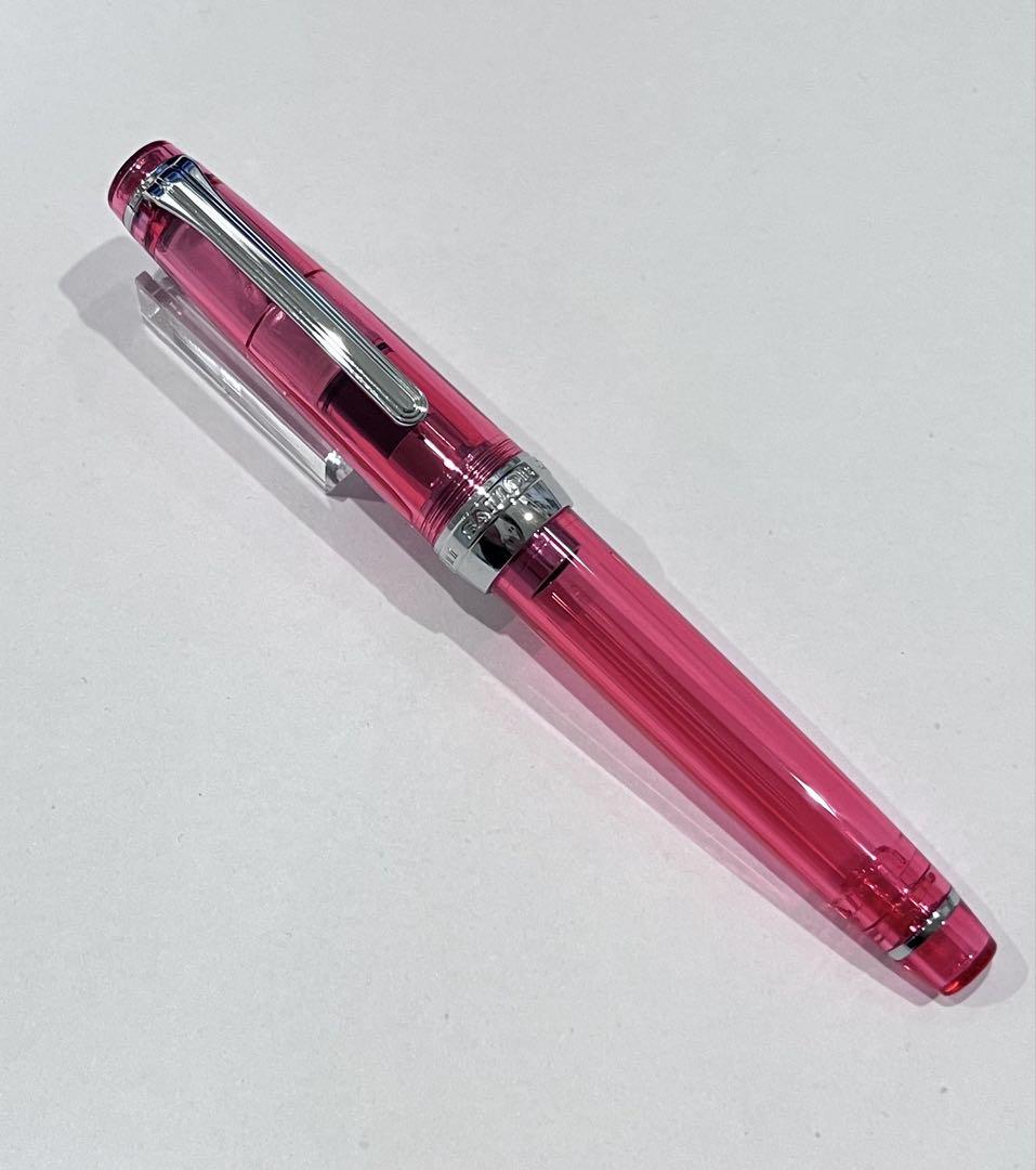 プロフェッショナルギア　スリム　限定カラー　クリアピンク　セーラー万年筆　細字F プロフェッショナルギア スリム 限定カラー クリアピンク