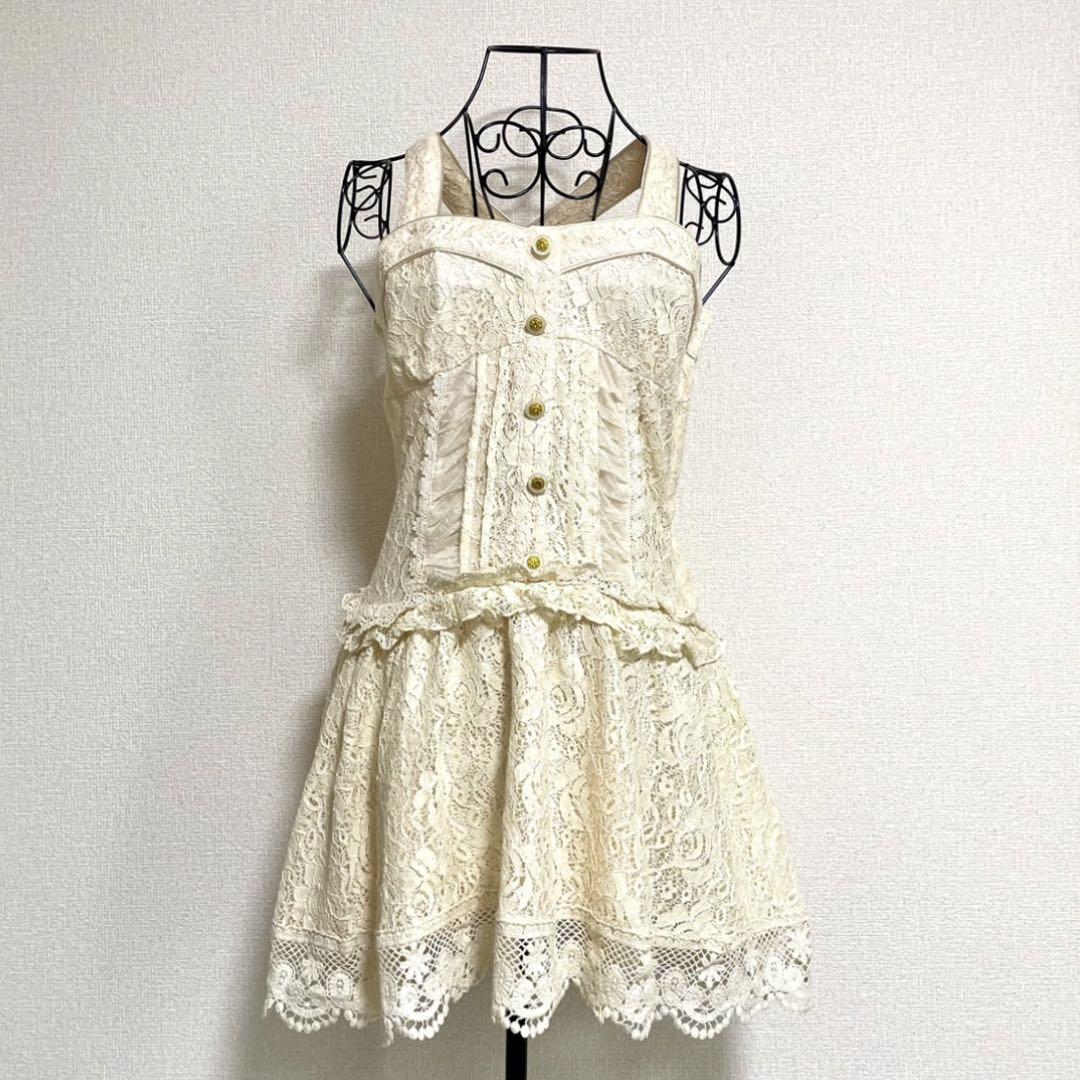 LIZLISA lace mini dress 姫ギャル 森ガール（東京ちゃん