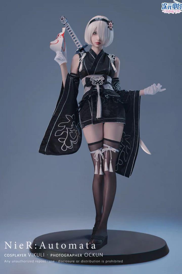 Amazon.co.jp: HIWOWO ニーアオートマタ コスプレ 2B ヨルハ二号