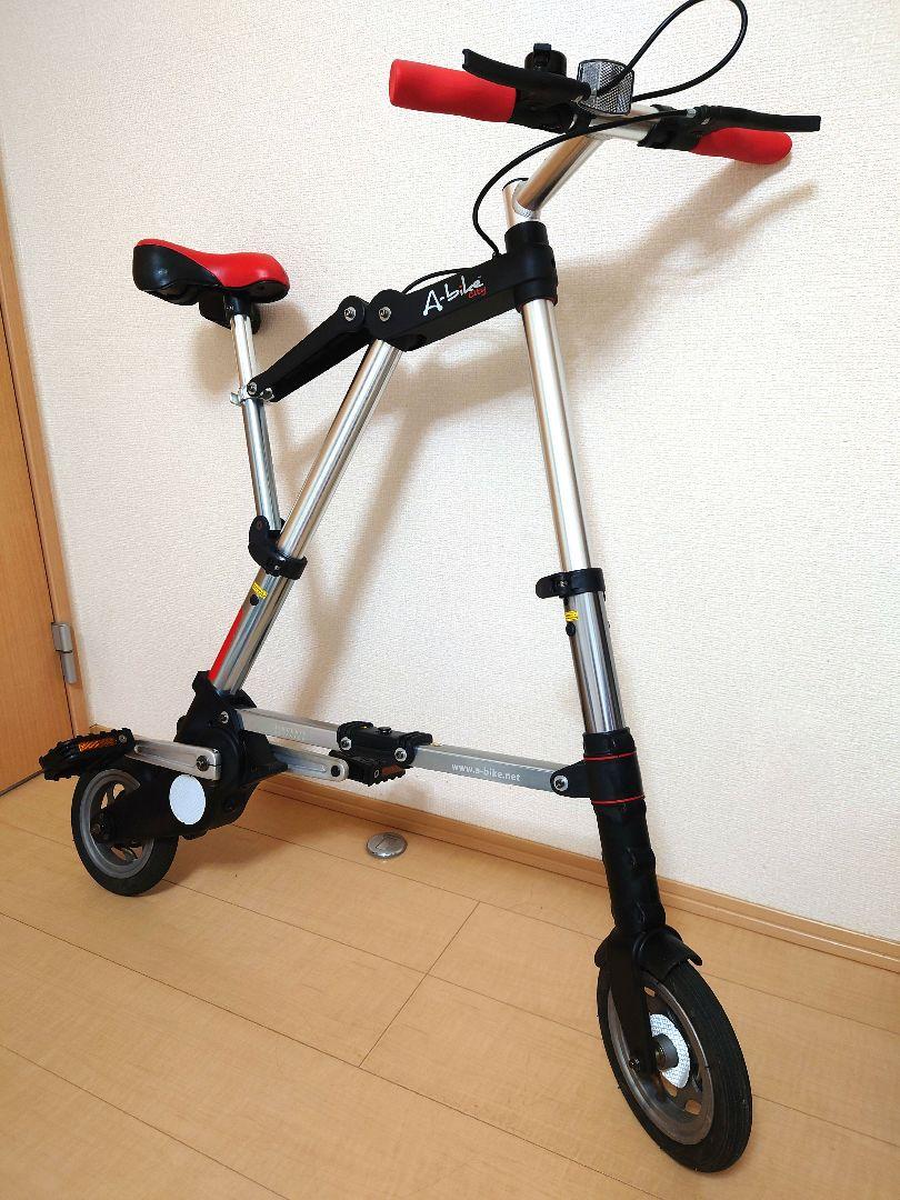 A-bike city 折りたたみ自転車 シルバー/レッド （A-bike city