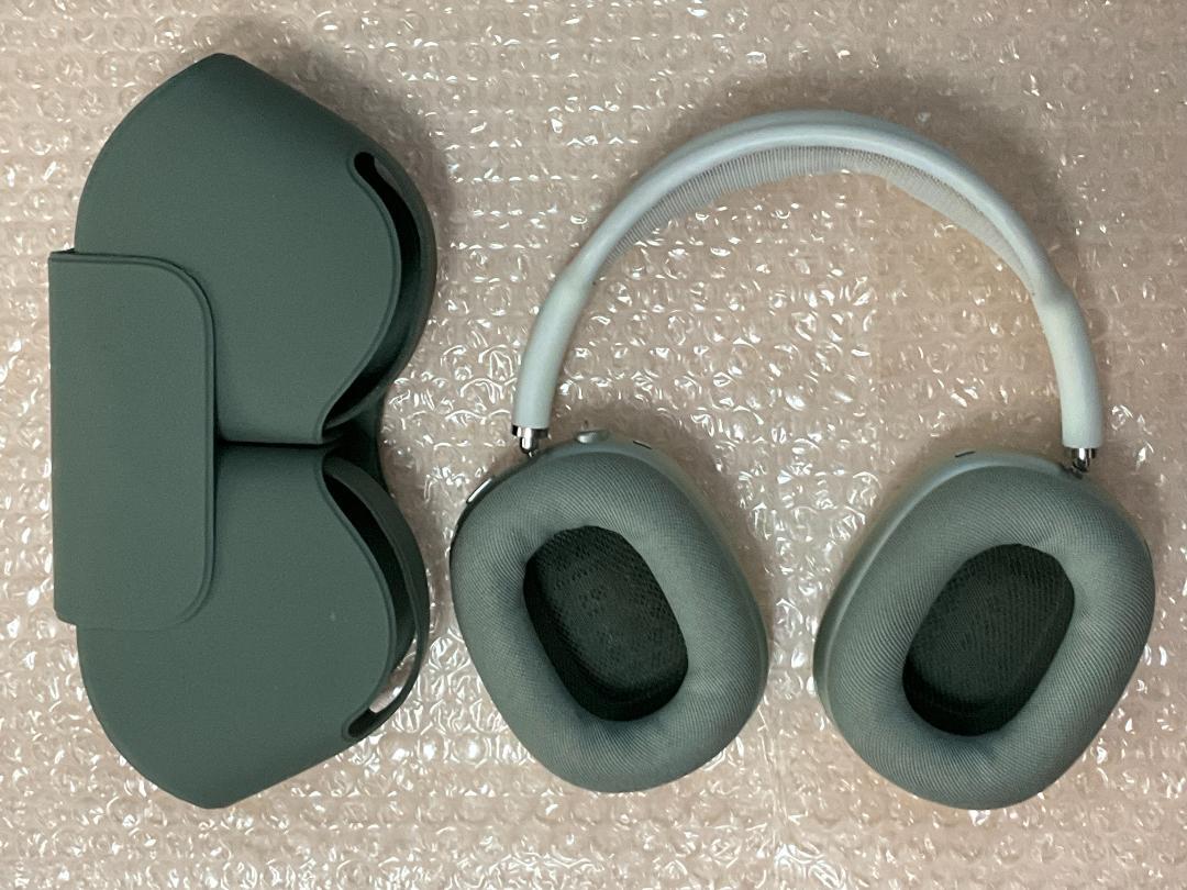【ほぼ未使用】Apple AirPods Max グリーン 取扱説明書・ケース付 apple airpods max グリーン（Airpods Max グリーン（ほぼ未使用