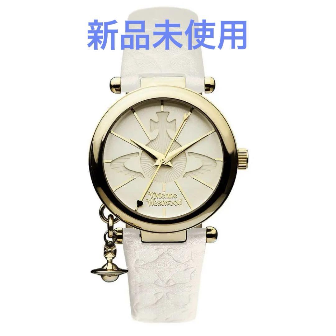 VivienneWestwood 腕時計 オーブ ホワイト文字盤 白ベルト 新品⭐︎VivienneWestwood 腕時計 オーブ ホワイト文字盤 白ベルト