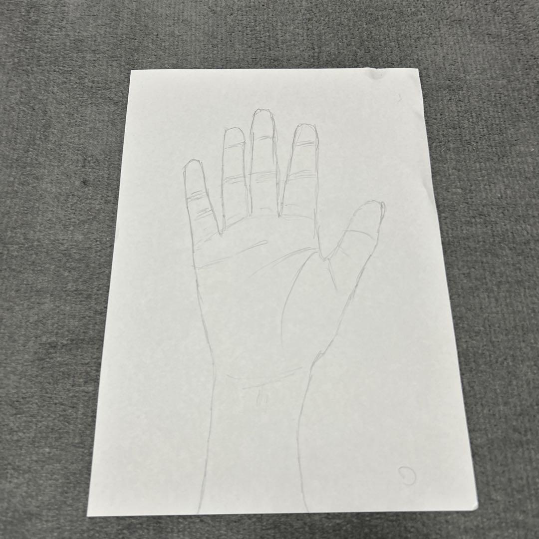 手のひらの鉛筆スケッチ （鉛筆画・手4 おしまい | rkrkの植物