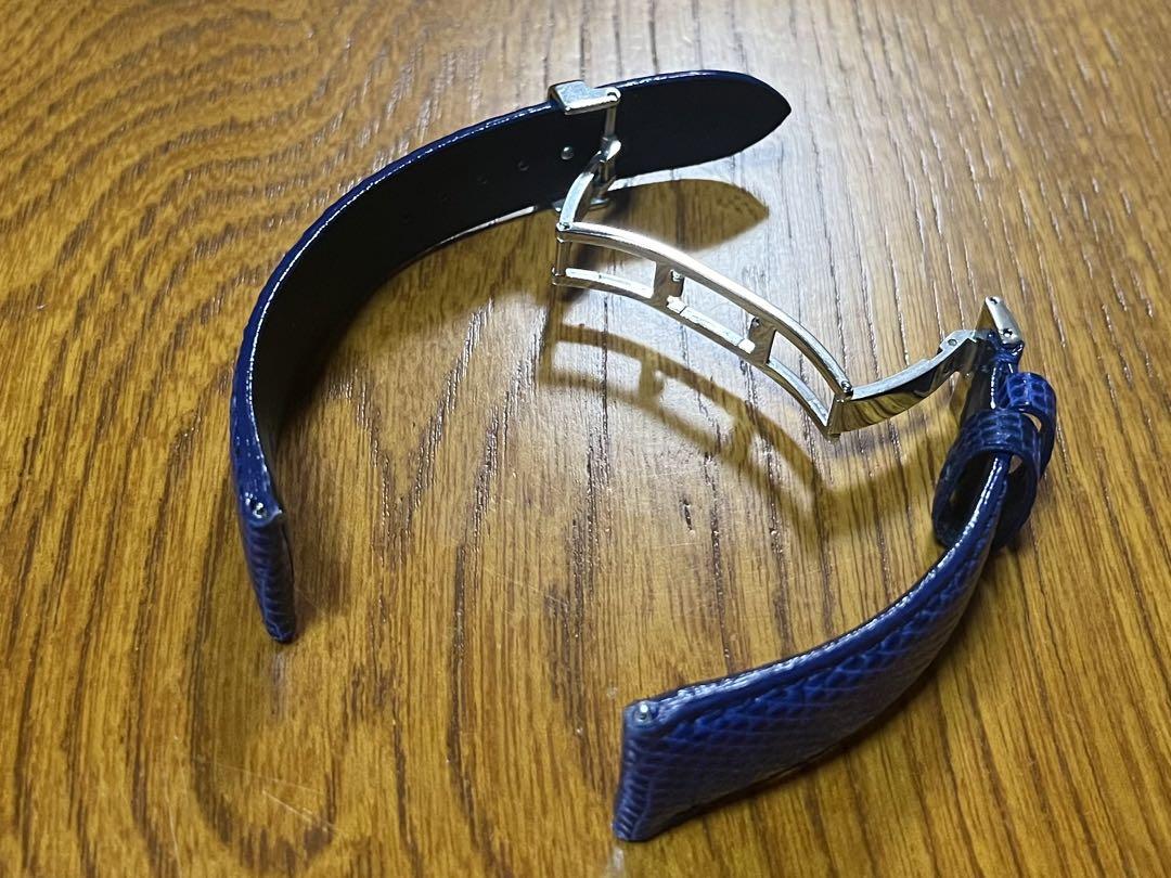 カミーユフォルネ Dバックル 革ベルト 時計ベルト リザード