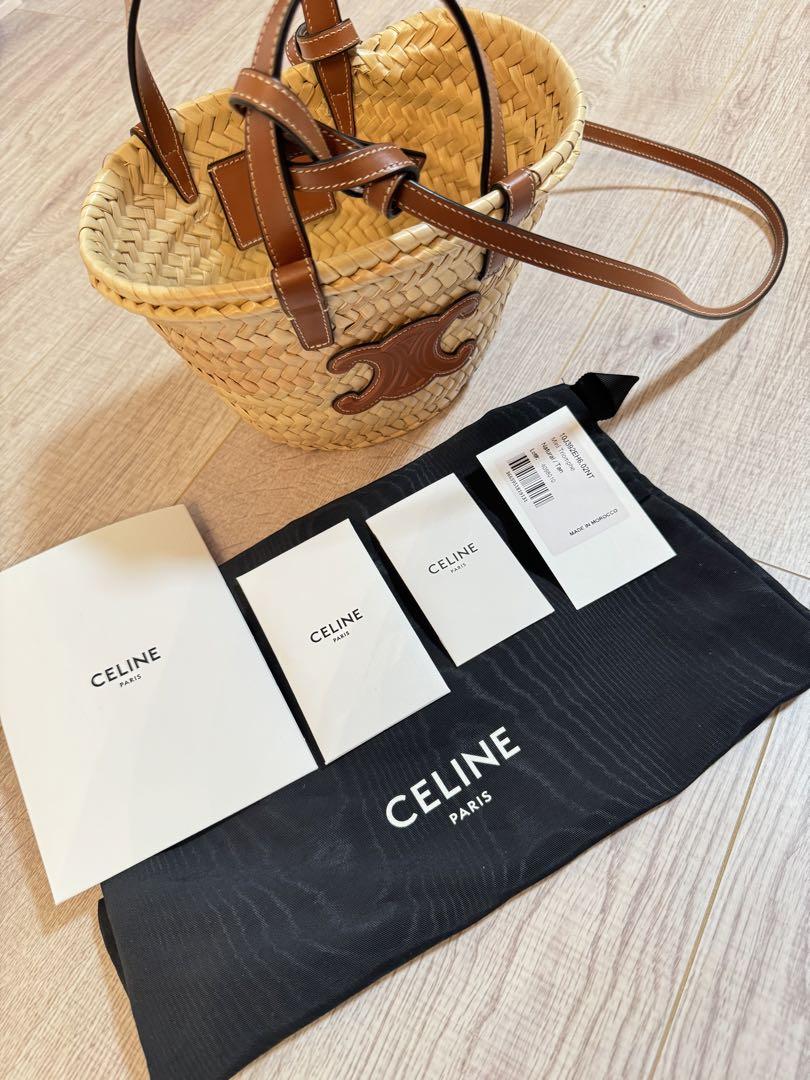 新作☆【CELINE】ストローパニエバッグ 2022最新 セリーヌのかごバッグ「パニエ」は今年も売り切れ必須