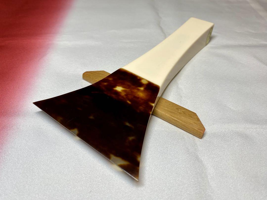 良品】津軽三味線 撥 鼈甲 一枚甲 海宝堂製 べっ甲 バチ（バチ