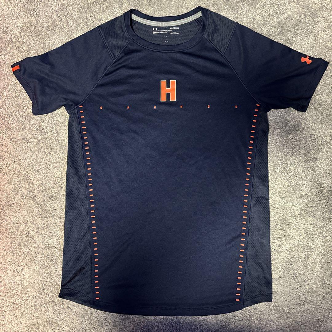 UA法政大学“ORANGE“ベンチレーショントレーニングシャツ ネイビーMD UA法政大学“ORANGE“ベンチレーショントレーニングシャツ