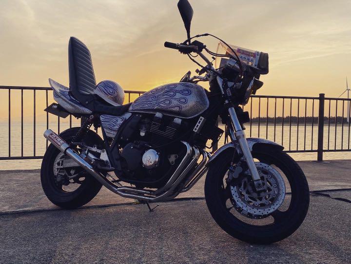 xjr400 三段シート 3段シート 4hm（xjr400 4hm 三段シート 赤色