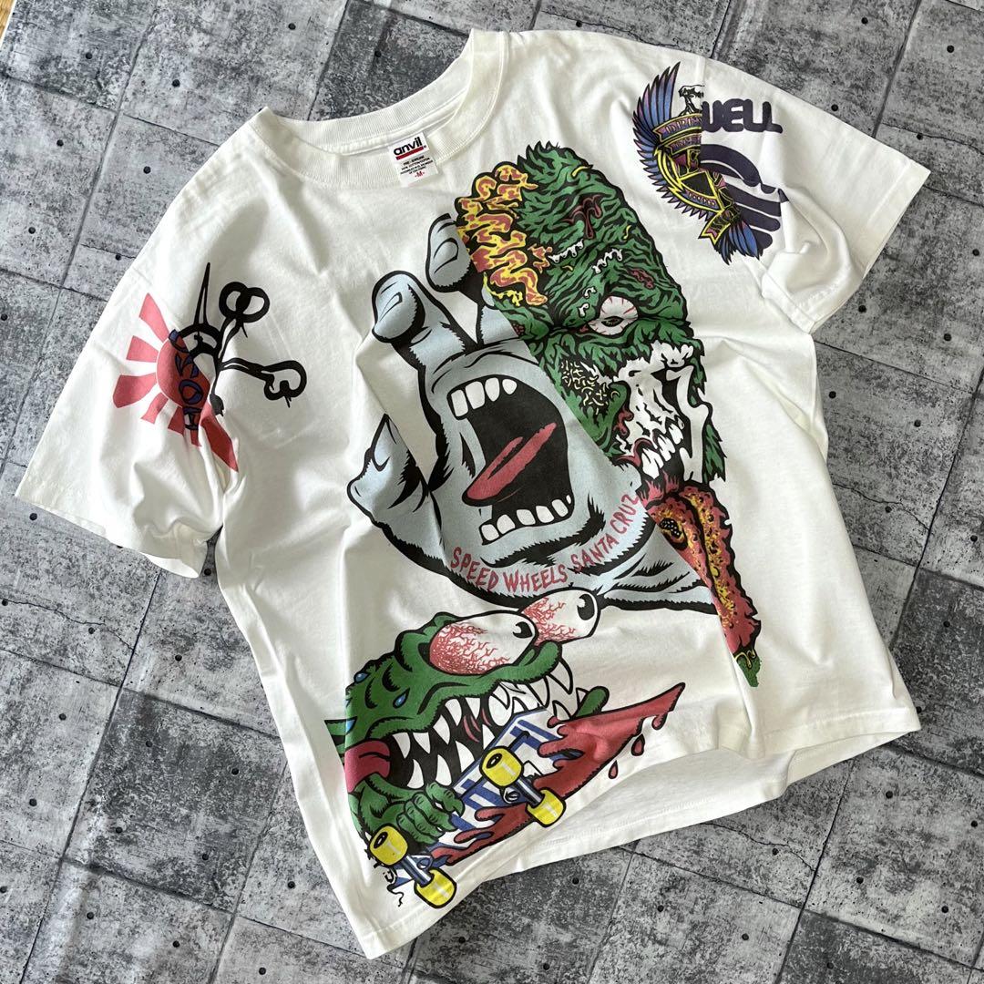 2003 オールドスケート マルチTシャツ スクリーミングバンド パウエル 2003 オールドスケート マルチTシャツ スクリーミングバンド