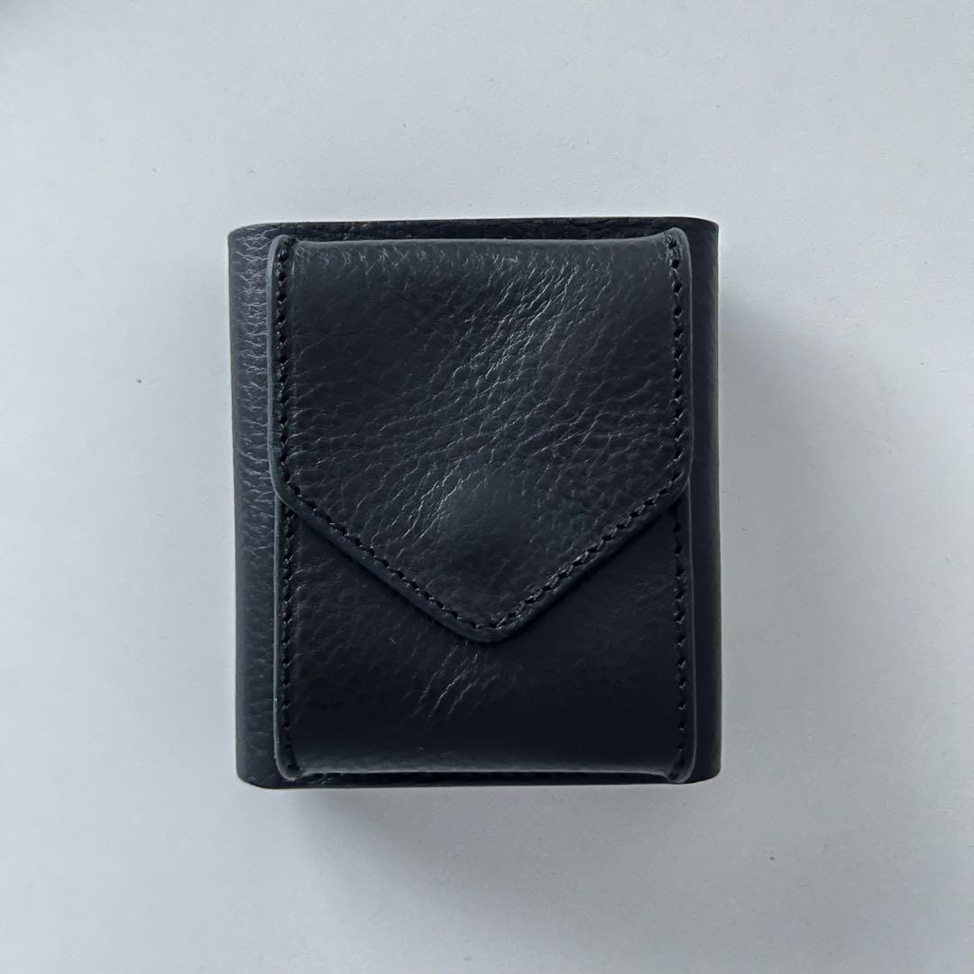 Hender Scheme 黒 レザー 三つ折り財布 エンダースキーマ