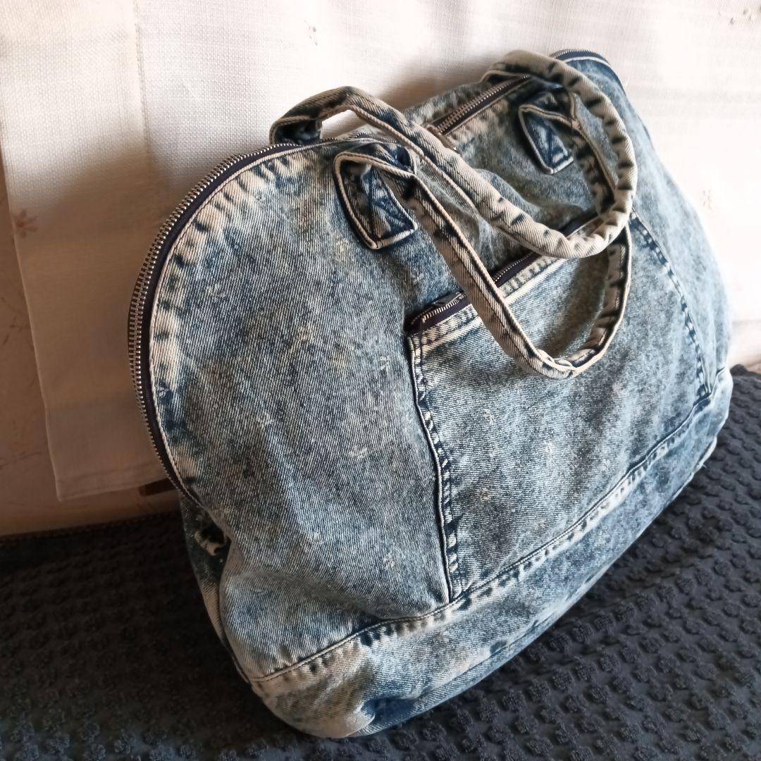 USEDデニムリメイク　2wayボストンバッグ ☆デニムリメイク☆ミニボストンバッグ❥ハンドメイド❥ - メルカリ