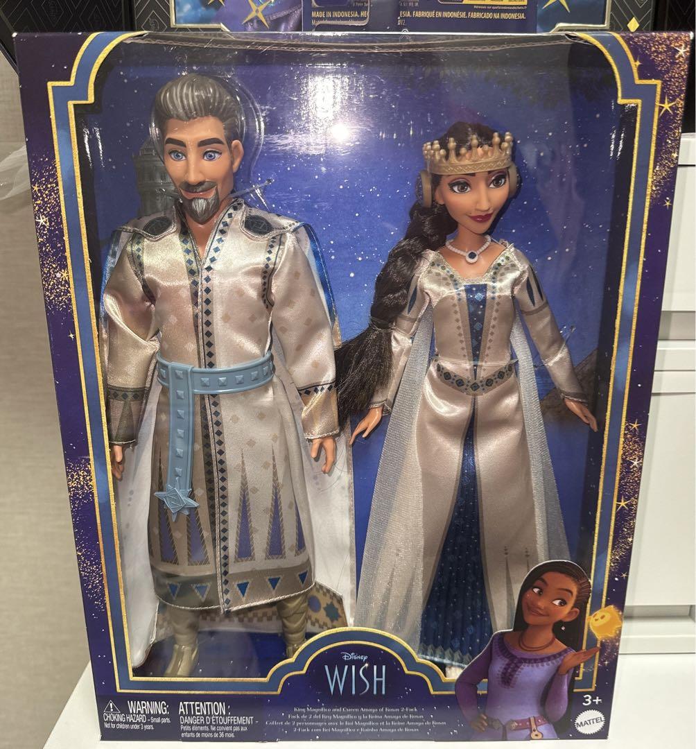 日本未発売　貴重商品　ディズニー歌うアーシャ　アマヤ女王フィギュアセット ディズニー WISH マグニフィコ王 アマヤ王妃 ドール 人形
