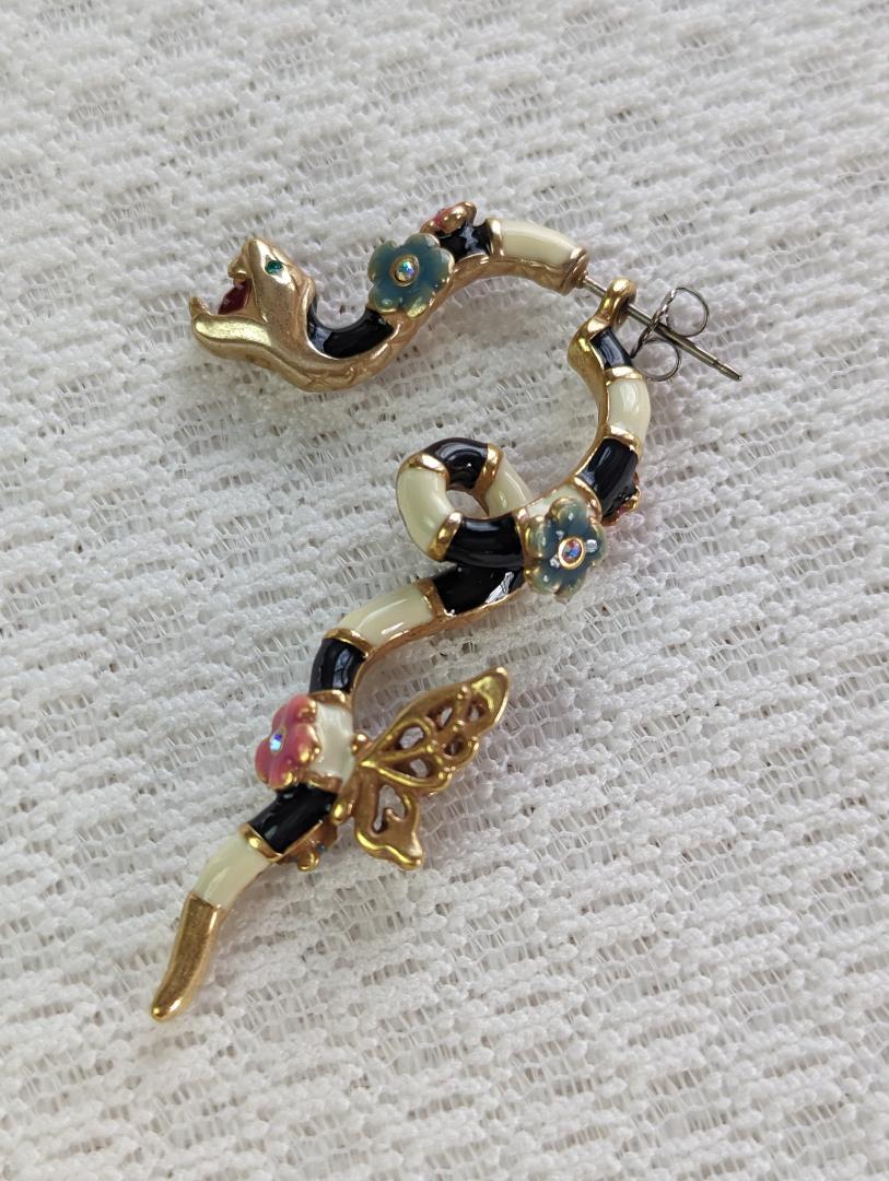 エデン 蛇と林檎◇新品◇アナスイ シングルピアス 片耳用ピアス