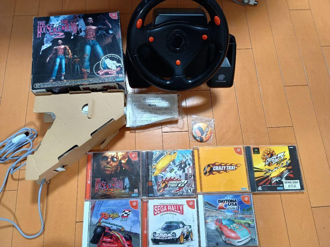 ドリームキャスト ソフト レーシングゲーム ハンドル