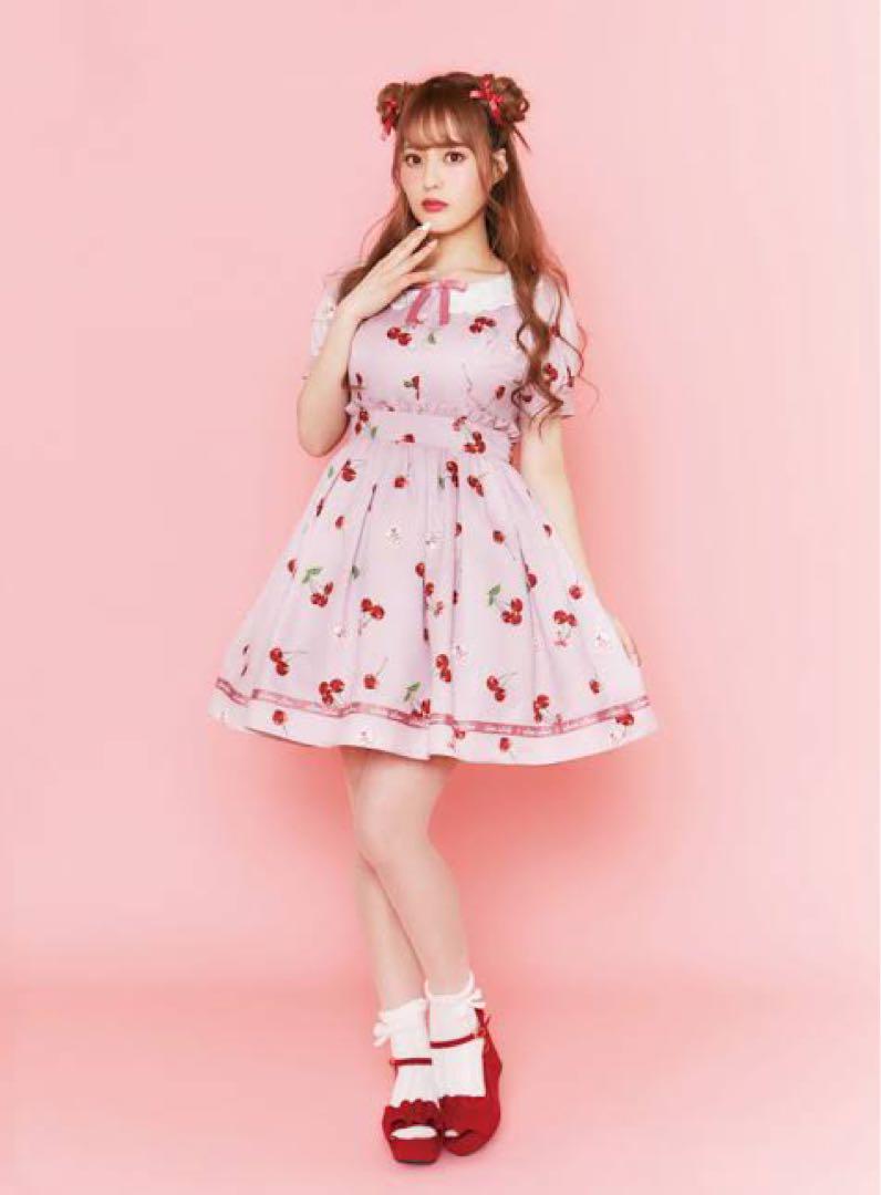 さくらんぼ柄ワンピース （さくらんぼ柄ワンピース サイズ80