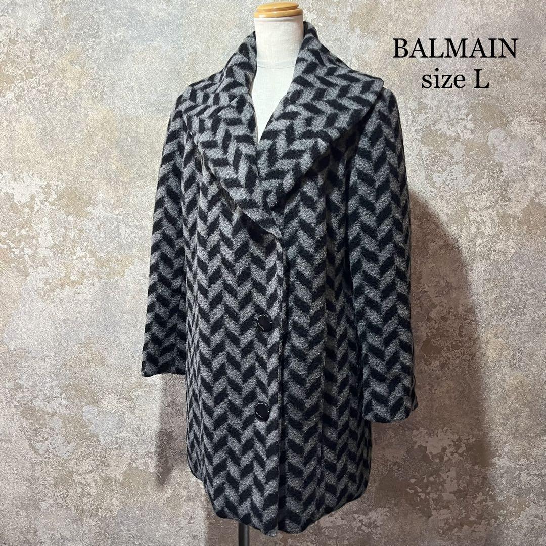 pierre balmain アルパカ100％ チェスターコート 9A2 高級 pierre balmain アルパカ100％ チェスターコート 9A2 高級