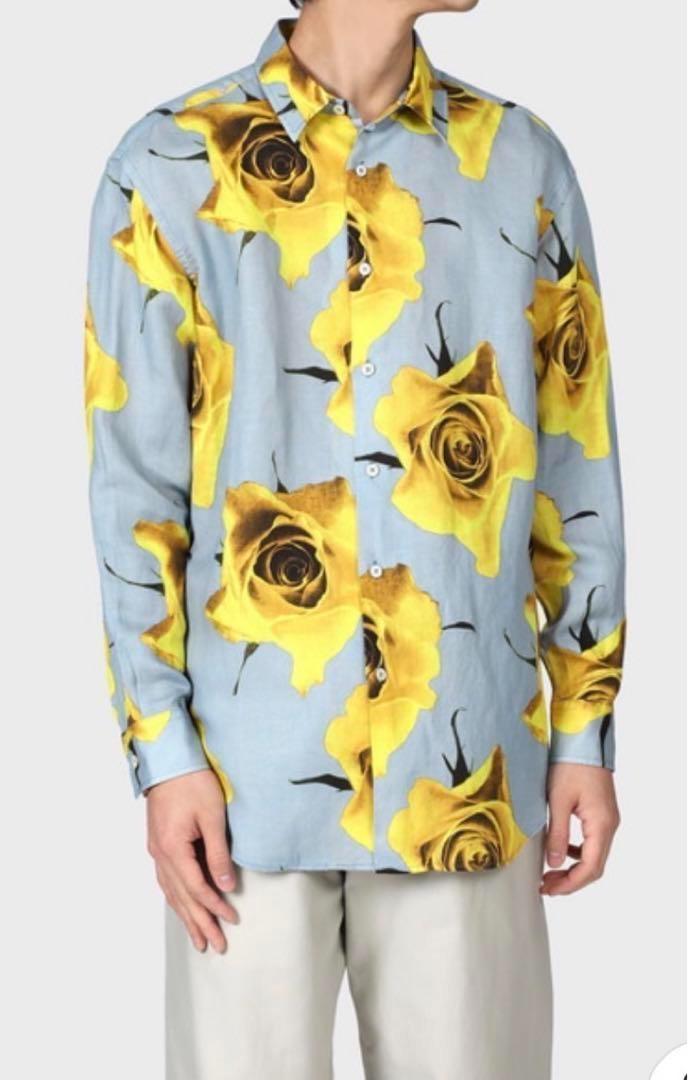 Paul Smith ポールスミス Monarch rose フーデッドブルゾン ポールスミス ブルゾン MA-1 Mサイズ ローズ 薔薇 プリント Paul