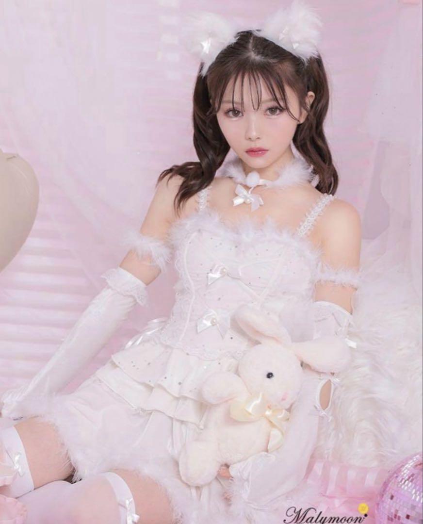 malymoon ホワイトキャットサンタ 5点セット】Malymoon マリーンムーン ホワイトキャットサンタ
