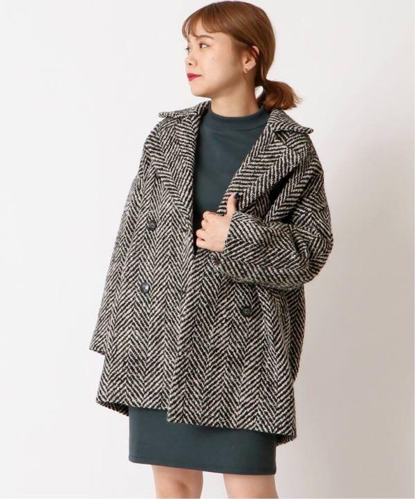 U by SPICK&SPAN ツイードオーバーコート（シェットランド