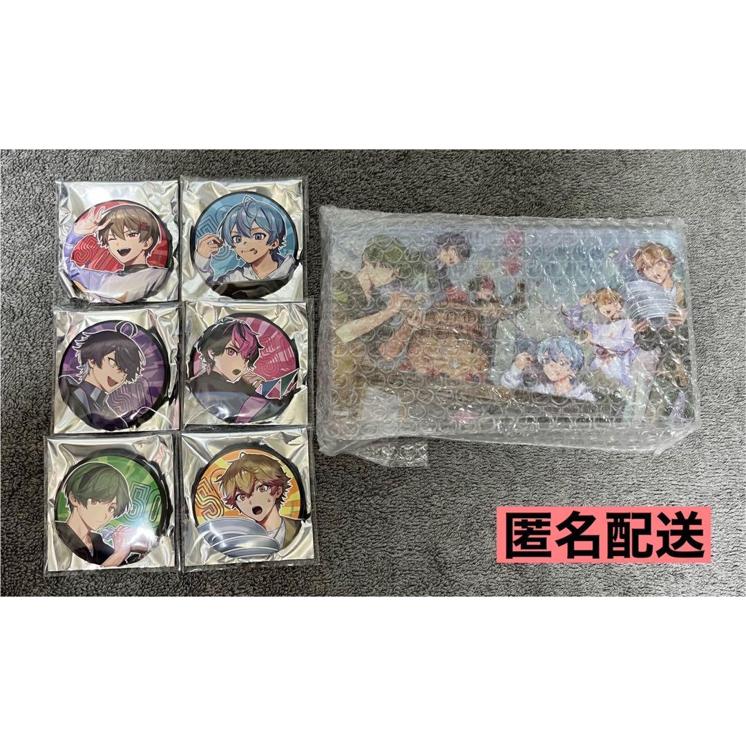 シクフォニ 50万人記念 つづっ アクリルブロック 缶バッジ