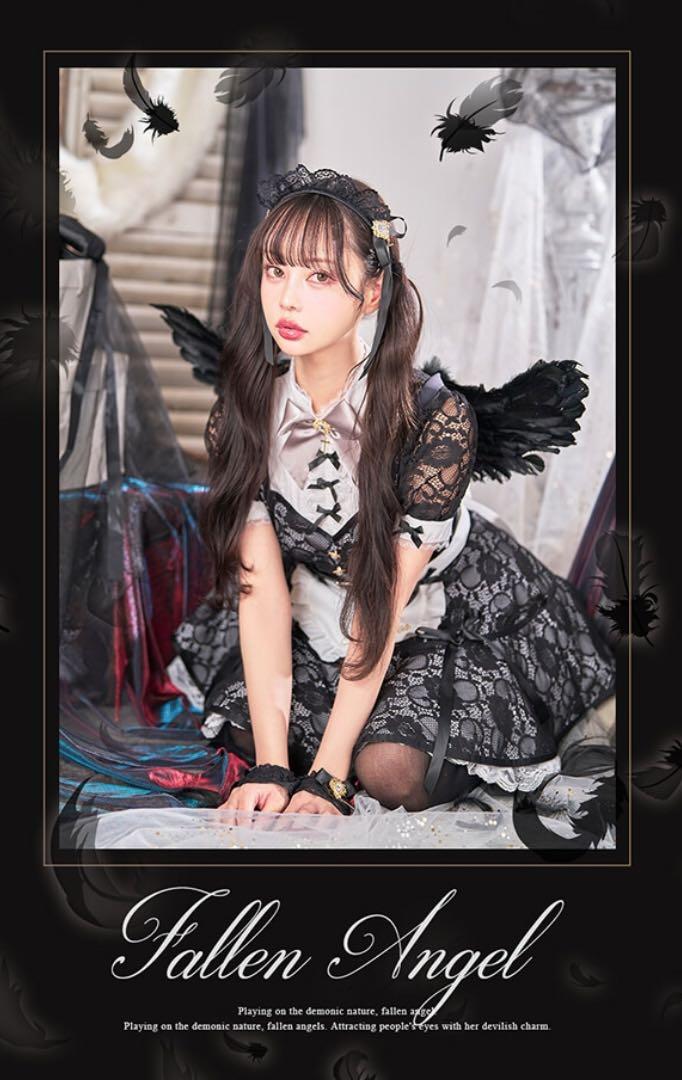 【美品】Malymoon/マリームーン エンジェル/天使コス 4点セット Malymoon マリームーン 堕天使 コスプレ（Malymoon/マリームーン