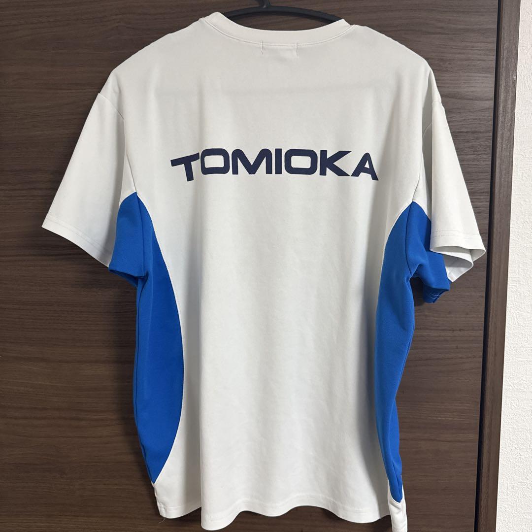 YONEX Tシャツ 富岡（YONEX バドミントン ゲームシャツ 投げ出せ
