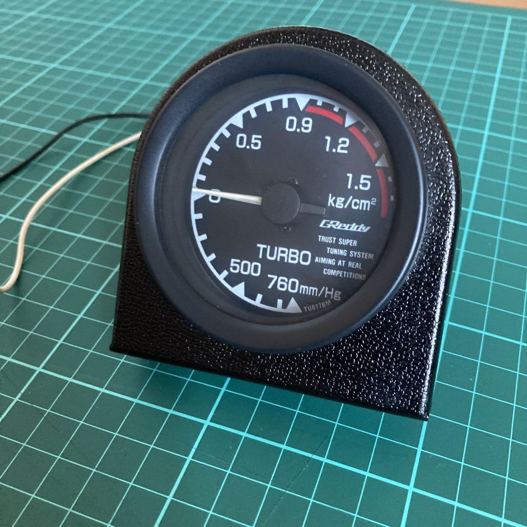 希少　GReddy ブーストメーター型　置時計　非売品　グレッディ　TRUST 希少】トラスト製ブースト計（機械式） （TRUST GReddy 機械式